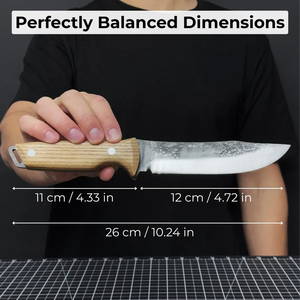 Couteau de survie et de chasse artisanal personnalisé en acier à haute teneur en carbone, lame fixe, manche en bois, étui en cuir, OEM ODM - Product Image 2