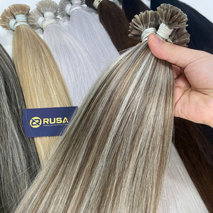 Extensiones de Cabello con Punta Plana al por Mayor, Textura de Cabello Liso/Ondulado/Rizado, Personalizadas, de Alta Calidad, Precio al por Mayor, ¡Oferta Caliente Ahora! - Product Image 1
