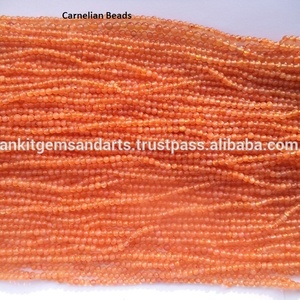 Cuentas redondas lisas de cornalina Natural - Product Image 4