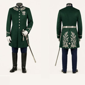 Elegante Uniforme Histórico de Marinero para Hombre, con Confección Fina y Transpirable, Diseño Duradero para Ocasiones Ceremoniales - Product Image 1