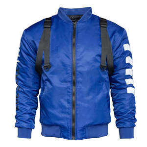 Men Techwear Bomber <b>Jacket</b> Streetwear Cyberpunk Windbreaker Tactical Straps Waterproof Hip Hop Flight <b>Jacket</b> Outerwear Coat - Product Image 5