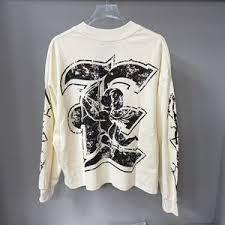 Camiseta de Manga Larga Personalizada, Estilo Vintage, Transpirable, de Algodón, Talla Grande, para Hombre, Estilo Urbano, Hip Hop, Desgastada - Product Image 2