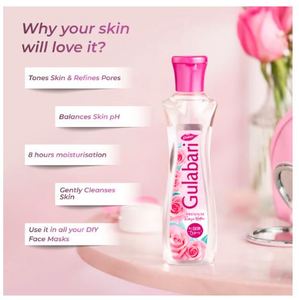 Eau de rose premium Dabur Gulabari 120ml, lot de 4 - Product Image 3