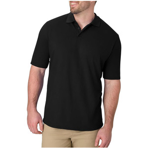 Camisa de Golf de Manga Corta para Hombre, Talla Grande, Lisa, Antiarrugas, de Algodón Tejido y Bordado, con Botones al Frente, Personalizable y Elegante - Product Image 5