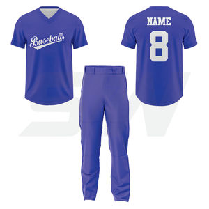 Conjunto de Uniforme de Béisbol con Cuello en V Unisex, Sublimado, Transpirable, al Por Mayor, Ropa Deportiva, Marca STORM WEAR, Última Tendencia - Product Image 6