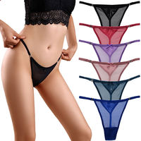 Culotte string micro sexy de haute qualité pour femme, taille mi-haute, tricotée, sans couture, respirante, douce, écologique, unie