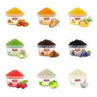 KEIFU 500g Perles de tapioca éclatantes OEM/ODM, saveur mangue fruitée jaune, ingrédients pour bubble tea