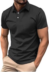 Polo de sport moderne prêt pour la gym, chemise de golf à manches courtes pour l'été, tenue confortable pour tous les jours, mode décontractée - Product Image 3