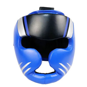Protège-tête de boxe en cuir PU noir et argenté, équipement de protection pour adultes, unisexe, utilisation universelle - Product Image 3