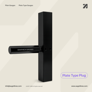 Plate Type Plain Plug <b>Gauge</b> Wooden Case Packaging GO NOGO 230mm,250mm, 280mm ISO9001 Calibrated Fine Surface Finish AUGST LINES - Product Image 2