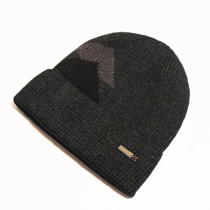 Gorro de Punto Geométrico Marrón Unisex, 100% Acrílico, Gorro Cálido Informal para Invierno, Talla Adulto 56-58CM - Product Image 5