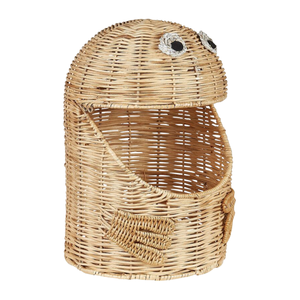 Cesta de Almacenamiento de Juguetes Grande de Ratán Natural con Diseño de Rana de Lujo para Habitación Infantil, Venta al por Mayor - Product Image 2