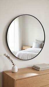 Round Shape Customized Hanging Vintage Wall Mirror with Metal Border Wall Hanging Mirror| Decorative MIrror Gold Border Mirror - Product Image 5