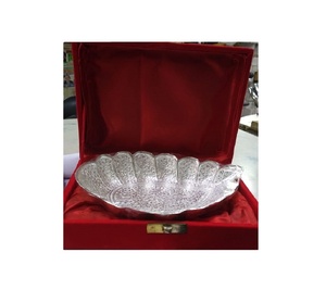 Tazón de Latón chapado en plata con aspecto personalizado, tazón hecho a mano, decoración del hogar, juegos de regalos - Product Image 1