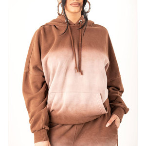 Sweat à capuche surdimensionné délavé à l'acide pour femme, personnalisé, style vintage, poids lourd 450 g/m², anti-rétrécissement, streetwear décontracté - Product Image 6