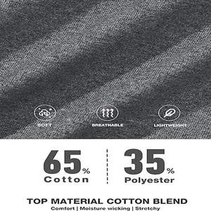 <b>Grey</b> Solid Color 100% Cotton Fabric Men's Round Neck <b>T</b>-<b>Shirt</b> Plain Design Custom Logo Printing Breathable Men's <b>T</b>-<b>shirts</b> ringer - Product Image 2