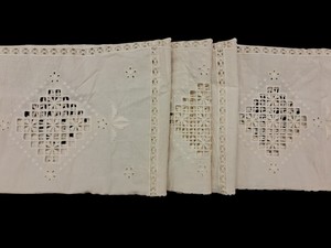 Tissu en coton blanc brodé de haute qualité, tissu brodé à motifs floraux et géométriques, matière en coton doux et respirant - Product Image 2