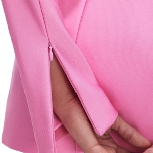 Nouvelle Arrivée 2026 – Blazer Rose pour Femme à Col Cranté, Simple Boutonnage, en Mélange de Laine, Longueur Standard, Style Britannique, Tissu Tissé - Product Image 6