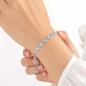 <b>Gold</b> Plated Moissanite Bracelet Adjustable Chain <b>Bangle</b> Round Cut Stone Jewelry for Women Gift Party - Product Image 4