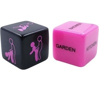 Ensemble de jeux romantiques pour adultes 4 pièces, dés amusants, jeux érotiques, jouets en acrylique pour couples, thèmes amoureux, artisanat en résine