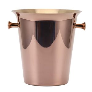 High Quality Stainless Steel <b>Ice</b> <b>Bucket</b> Champagne Cooler with Side Handles for Cooling Beer & Wine OEM Wholesale Bar Accessories - Product Image 1