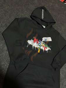 Sweat à capuche unisexe de luxe en coton brodé, design personnalisé, haute qualité, écologique, service OEM - Product Image 3