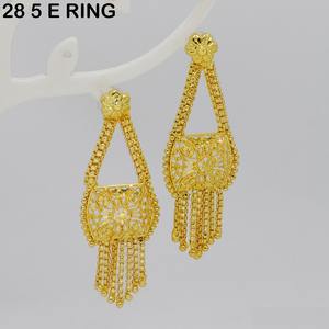 Traditional Farming Look Indian Festival Traditional New design Premium Quality <b>Artificial</b> Long Earrings Tassel Drop Earrings - Product Image 1
