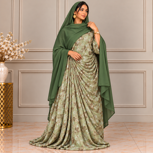 Ensemble Dirac somalien Fransawi sur mesure, motif floral multicolore, prix réduit pour les commandes en gros - Product Image 1