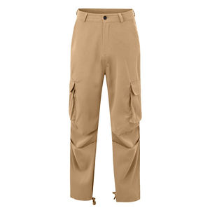 Pantalon Cargo Baggy Homme en Gros, 6 Poches, Coton de Haute Qualité, Élastique, Style Empilé, Personnalisable - Product Image 4