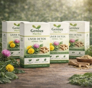 Organic Herbal Liver Detox Tea Bags Natural Cleansing Support for Liver Health Detoxification and Digestive <b>Wellness</b> Drink - Product Image 4