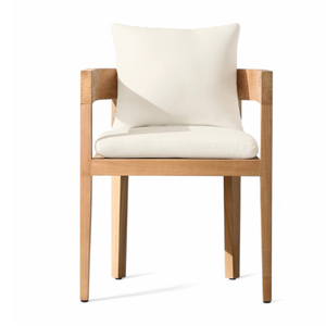 Contemporary Garden <b>Chair</b> Kiln Dried Teak Wood Frame Weather Resistant Rope Seat Long Lasting Design - Product Image 1