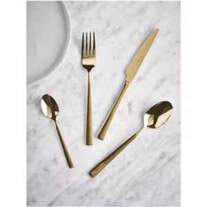 Juego de cubiertos profesional de metal, cuchara y tenedor, diseño de vajilla de acero inoxidable premium para la industria de la restauración y hostelería. - Product Image 1