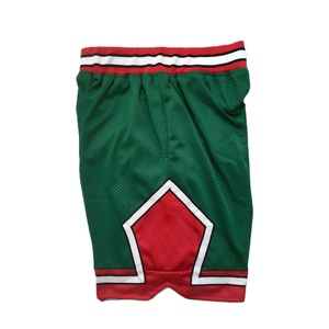 <b>Men</b> Sporty Basketball <b>Shorts</b> Elastic Waist Side Stripe Breathable <b>Woven</b> Polyester Mid Length - Product Image 4