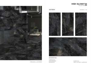 Azulejo de Porcelana de Lujo con Acabado Brillante, Formato Grande 600x1200, Superficie Pulida Premium, para Paredes y Pisos, Diseño Moderno para Interiores y Exteriores - Product Image 3