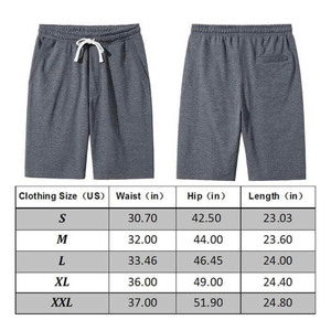 Pantalones Cortos Deportivos de Felpa para Hombre, con Cordón Ajustable, Bolsillos, Mezcla de Algodón Suave, para Gimnasio y Descanso - Product Image 6