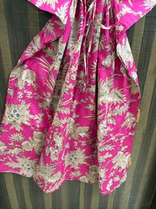 Vestido Kaftán Floral de Algodón para Mujer, Túnica de Playa Ligera, Ropa de Verano Informal, Estampado Bohemio, Maxi Vestido con Mangas Murciélago, Hecho a Mano - Product Image 3