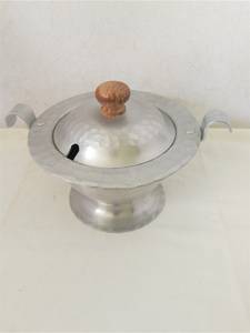 Sopera Multiusos de Metal con Tapa, Tazón para Servir, para Uso en Buffet de Hotel - Product Image 1