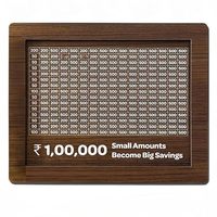 Tirelire Rétro en MDF pour Billets Euro, Stylo Effaçable, Pot à Monnaie Étanche de Haute Qualité, Cadeau Écologique pour Enfants