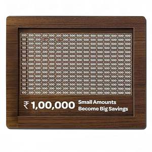 Hucha de madera retro con contador y bolígrafo borrable, para billetes de euro y francos suizos, caja de ahorro de monedas, regalo de vacaciones para niños - Product Image 5