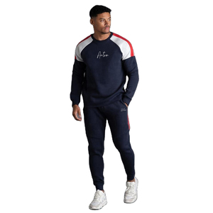 New Arrival Crew Neck Sweatshirt Custom Jogging Sweat Suit Mens Cotton Fleece Tracksuit <b>Sets</b> / Unisex Men Sweat Suit - Product Image 2