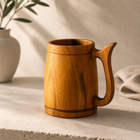 Taza de Madera de Acacia Natural de Lujo, Vajilla Minimalista para Bares y Restaurantes, para Minoristas y Vendedores en Línea, Precios al por Mayor B2B