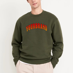 Sweat-shirt à col rond personnalisé pour homme, en coton premium, style streetwear, sweat-shirt épais décontracté à manches longues - Product Image 1