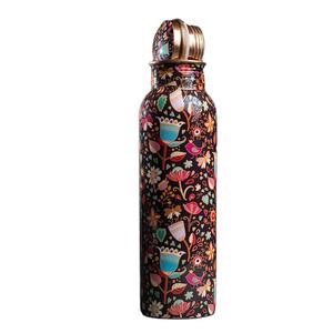 Sturdy Copper <b>Water</b> <b>Bottle</b> Ayurveda Benefits Enamel Finish for <b>Gym</b> Yoga Kitchen Use Pure Copper Drinkware Boiling <b>Water</b> Safe - Product Image 4