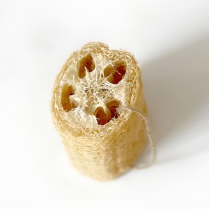 Natural 100% Biodegradable Luffa Esponja Loofah Scrubber con logotipo personalizado Body Wash Scrub Esponjas - Product Image 1