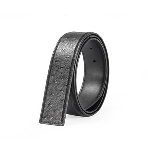 Ceinture en cuir de vachette de 3,8 cm de largeur avec boucle en acier pour homme - Écologique et imperméable - Product Image 4