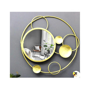 Decoración de espejo de pared de Metal hecha a mano de lujo moderno para exhibición interior y exterior - Product Image 5