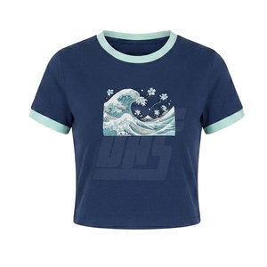 T-shirts courts décontractés pour femmes, tissu respirant et doux, parfaits pour le streetwear, les voyages et les activités quotidiennes. - Product Image 5