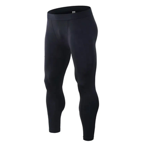 Best Selling Comfortable <b>Men's</b> Compression <b>Yoga</b> Workout <b>Pants</b> Customized Design Quick Dry Plain Dyed Compression <b>Pants</b> For <b>Men</b> - Product Image 4
