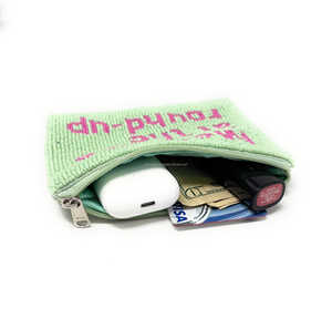 Bolso redondo con bordado de cuentas hecho a mano, práctico Mini monedero, bolso de mano para fiesta para mujer, bolso de cuentas personalizado, lavable suave - Product Image 2