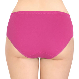 Venta al por mayor directa de fábrica OEM: Bragas hipster de cintura media para mujer, de algodón/spandex, colores sólidos, con logotipo privado personalizado. - Product Image 2
